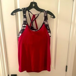 Hyba Built-in Bra Strappy Workout Tank